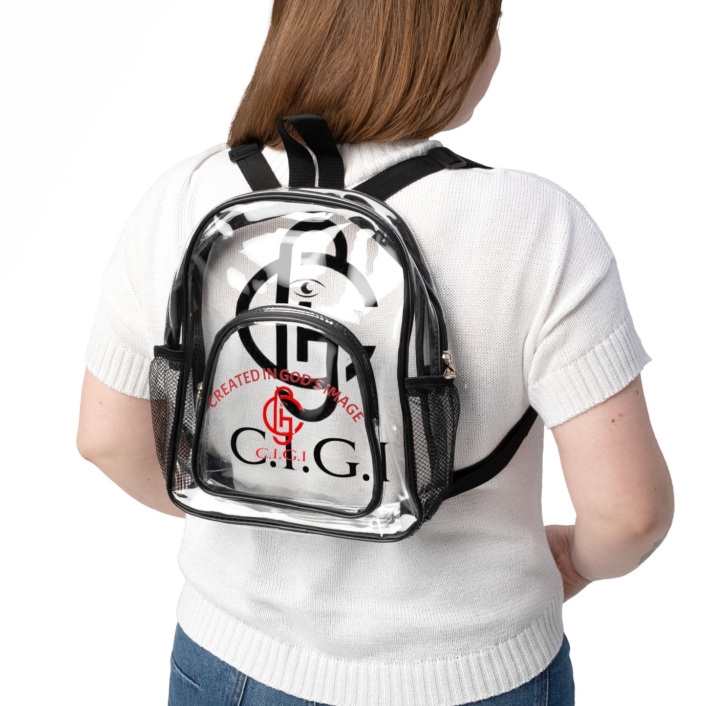 Clear Stadium Backpack, Transparent Bag, Game Day Essential, Concert Tote, Sports Event Purse, Festival Gear, Clear Plastic Rucksack