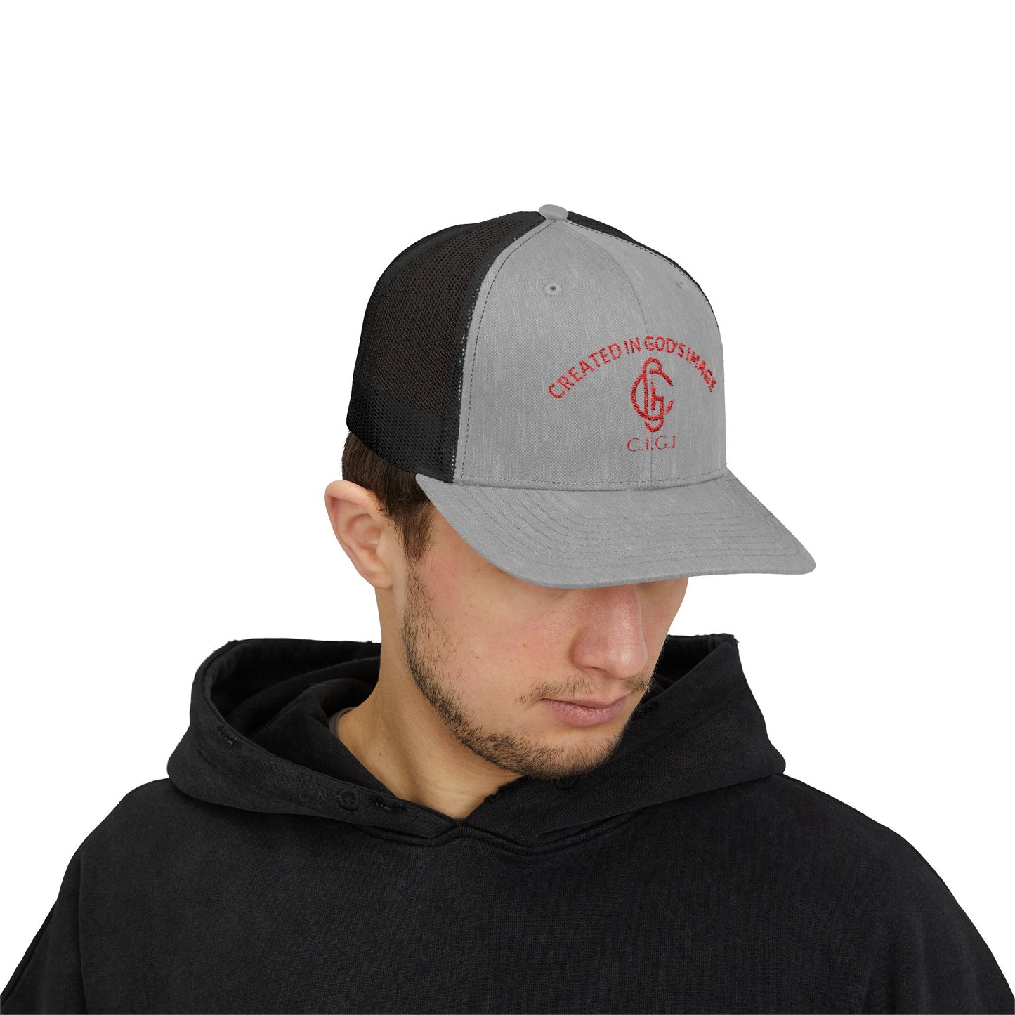 Created in God's Image Snapback Trucker Cap, Faith-Based Hat, Inspirational Gift, Religious Apparel, Everyday Comfort