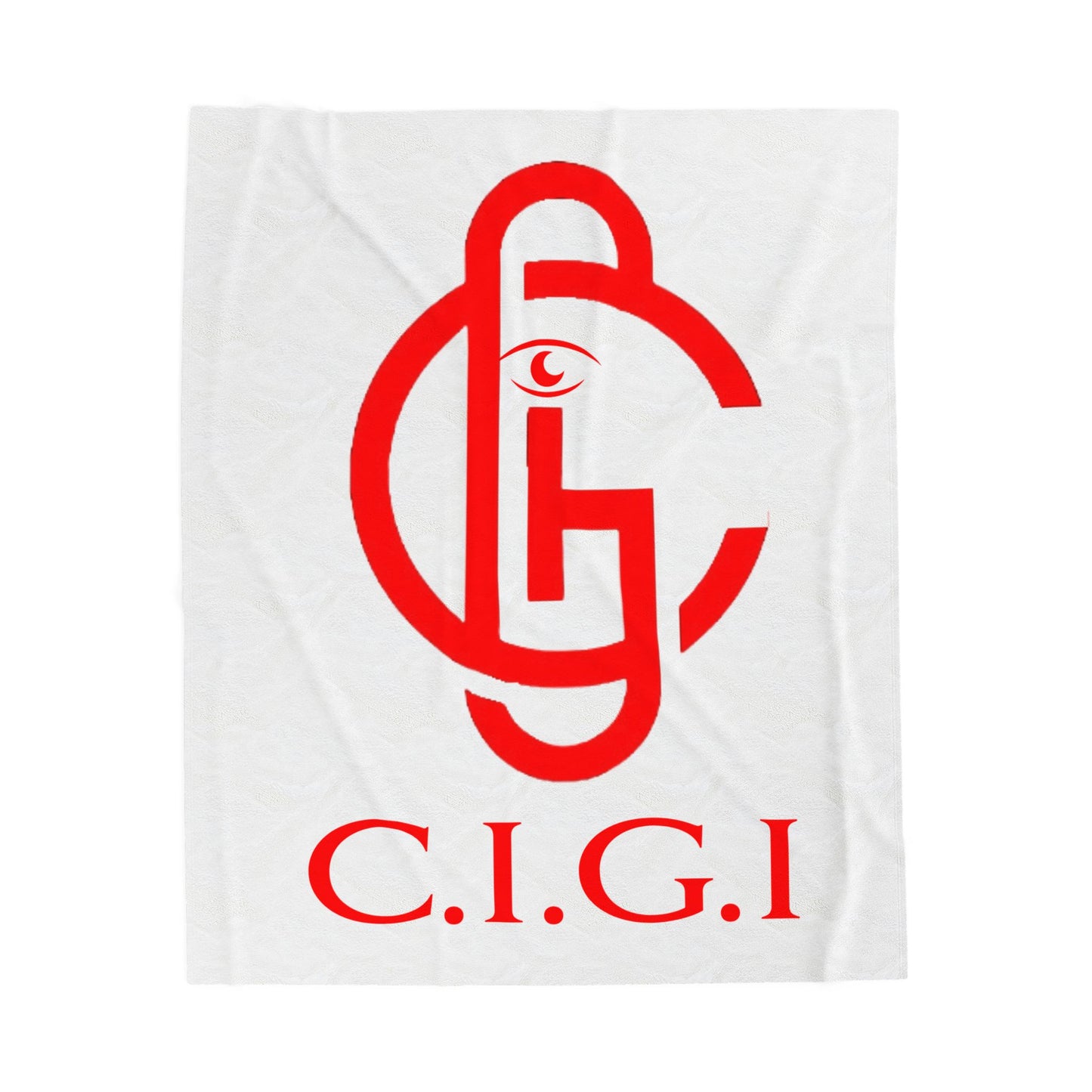 Cozy Velveteen Plush Blanket with Unique C.I.G.I Design, Perfect for Home Decor, Gift for Events, Relaxation, and Cozy Nights