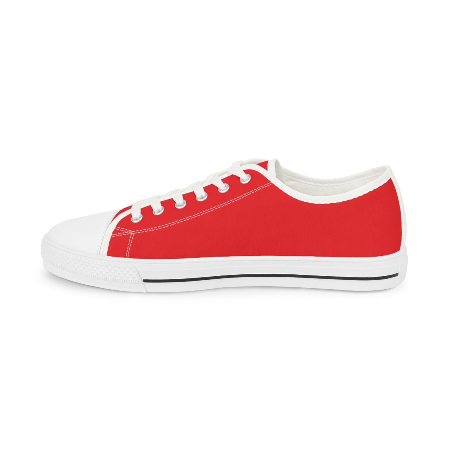 Stylish Men's Red Low Top Sneakers with Logo