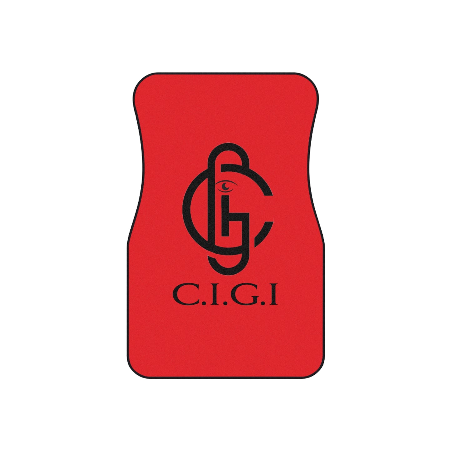 C.I.G.I. Car Mats - Stylish Red Floor Mats - Set of 4 for Sporty Vibe and Luxe Interiors, Perfect for Gifts and Custom Cars
