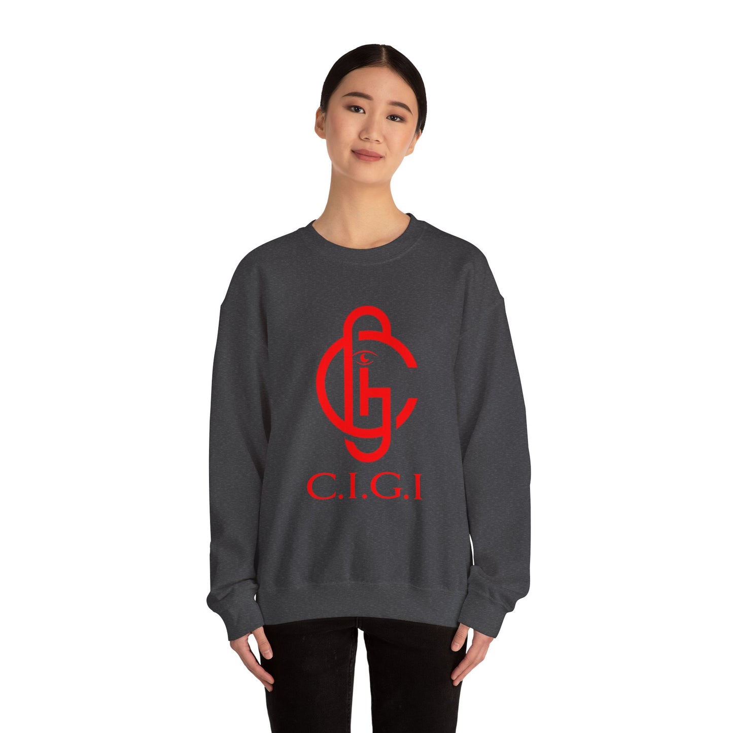 C.I.G.I. Unisex Heavy Blend Crewneck Sweatshirt - Cozy Streetwear for All Occasions