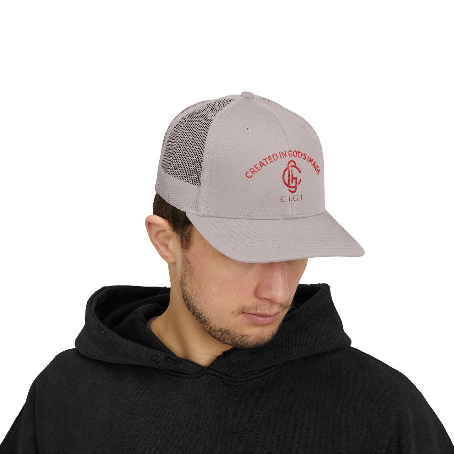 Created in God's Image Snapback Trucker Cap, Faith-Based Hat, Inspirational Gift, Religious Apparel, Everyday Comfort