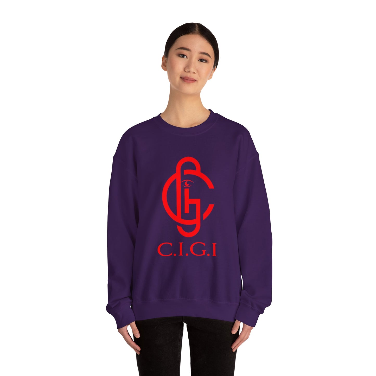 C.I.G.I. Unisex Heavy Blend Crewneck Sweatshirt - Cozy Streetwear for All Occasions