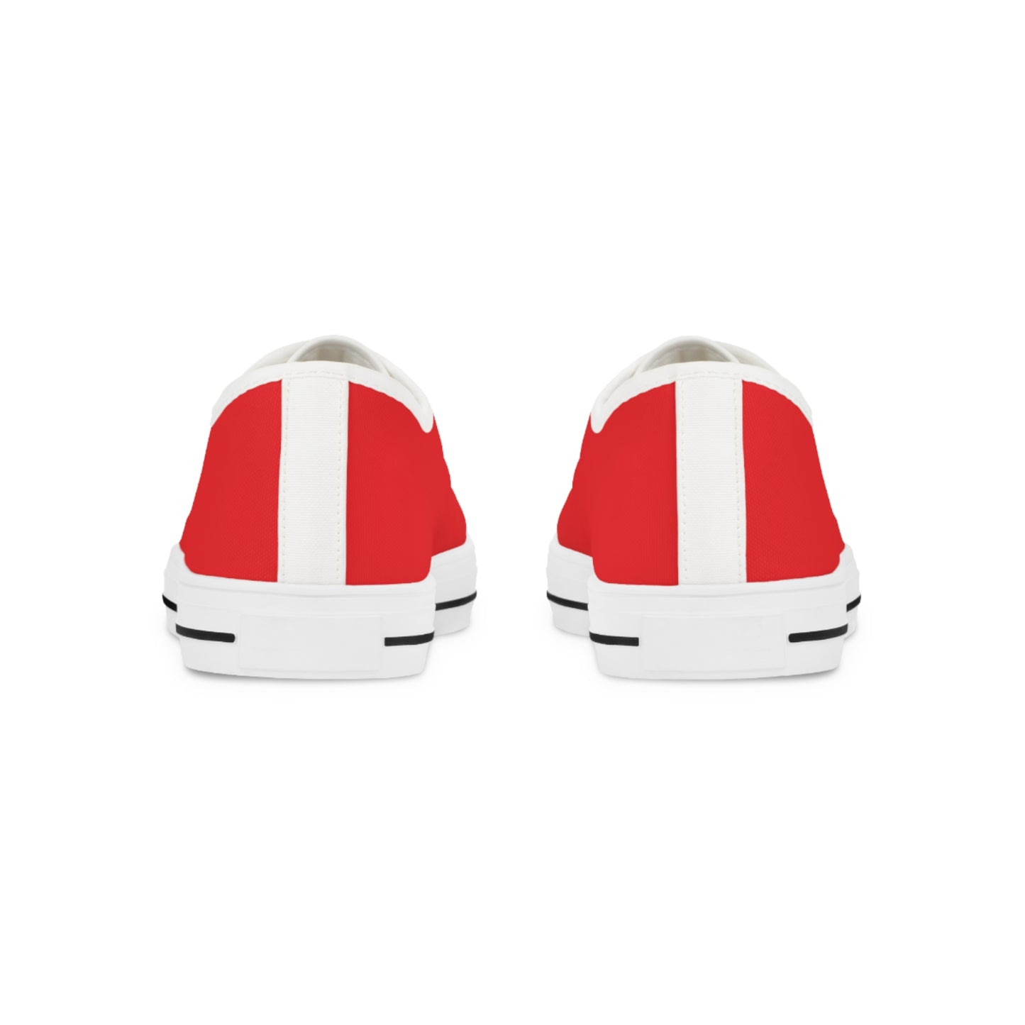 Stylish Men's Red Low Top Sneakers with Logo