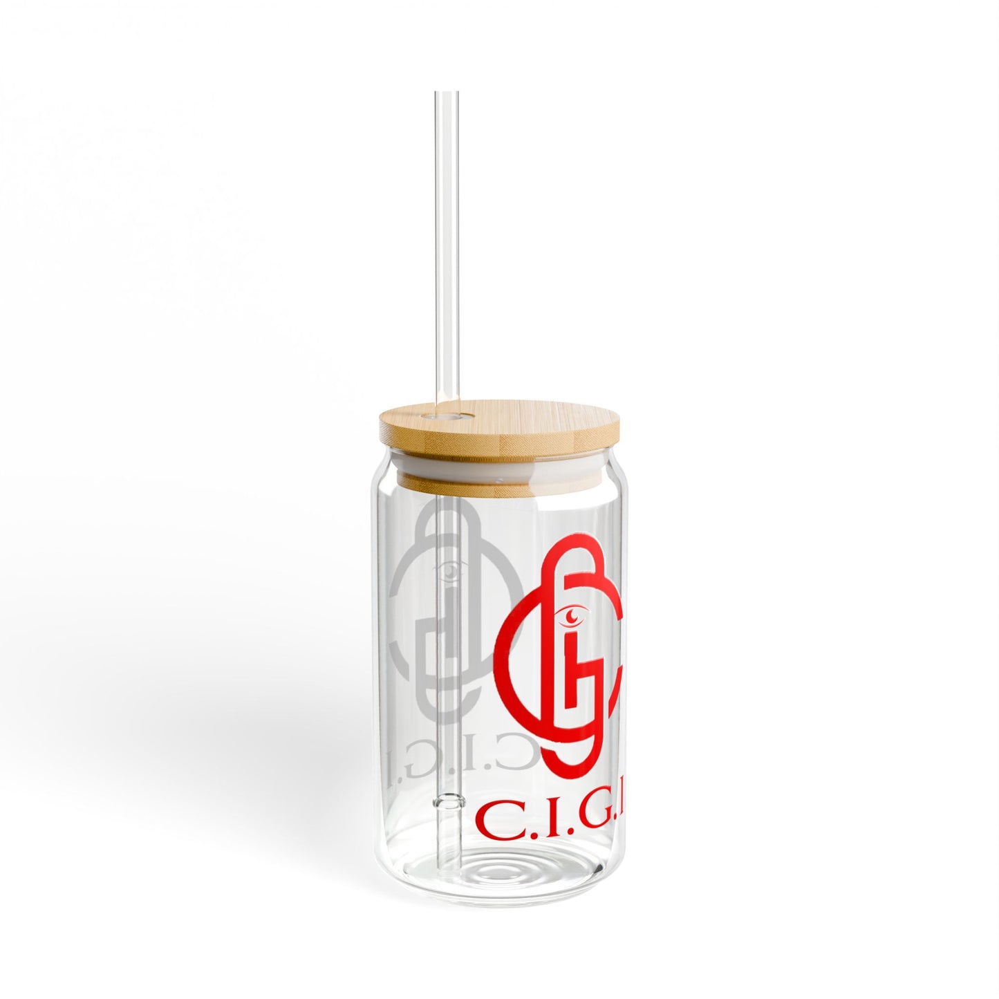 Stylish Glass Sipper with Bamboo Lid | Eco-Friendly Drinkware, Customizable, Unique Gift for Home, Office, Parties