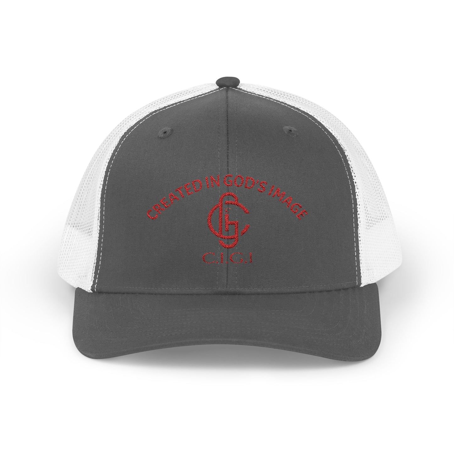 Created in God's Image Snapback Trucker Cap, Faith-Based Hat, Inspirational Gift, Religious Apparel, Everyday Comfort