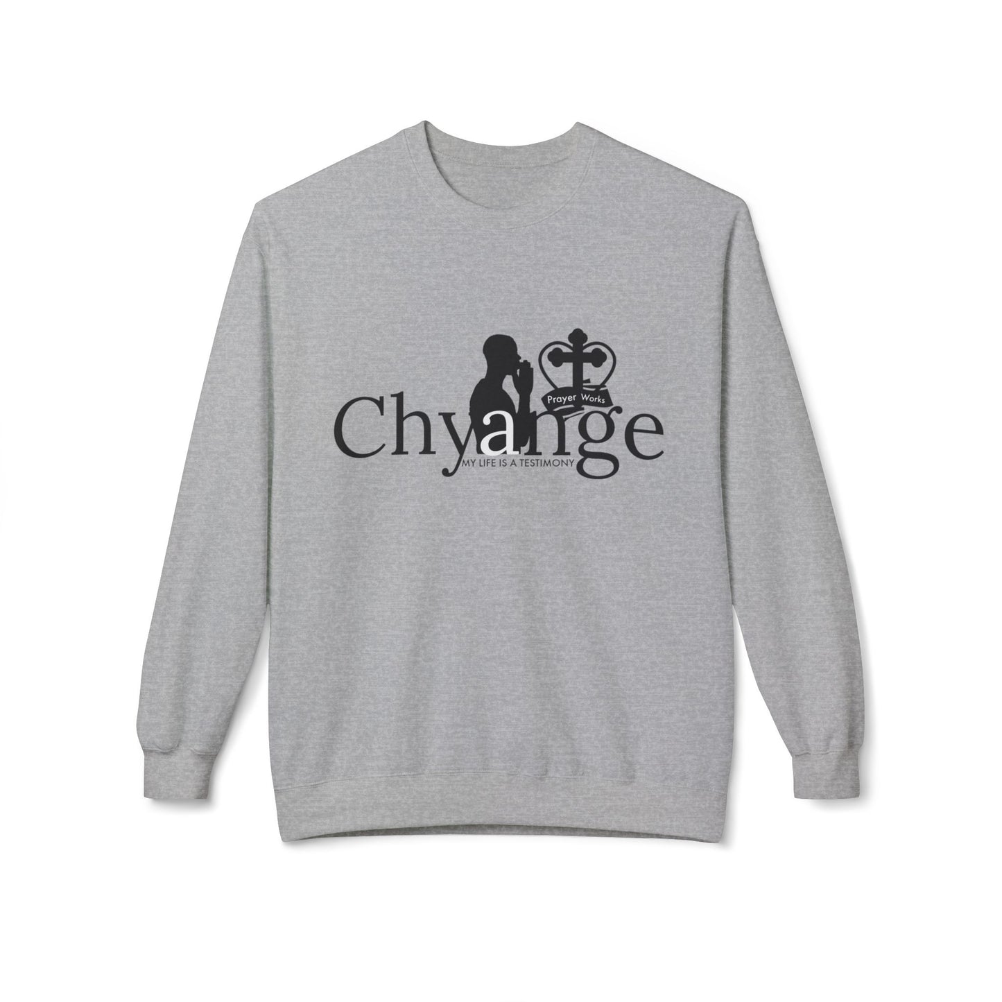 Chyange Unisex Crewneck Sweatshirt - Life is a Television Design - Cozy and Stylish