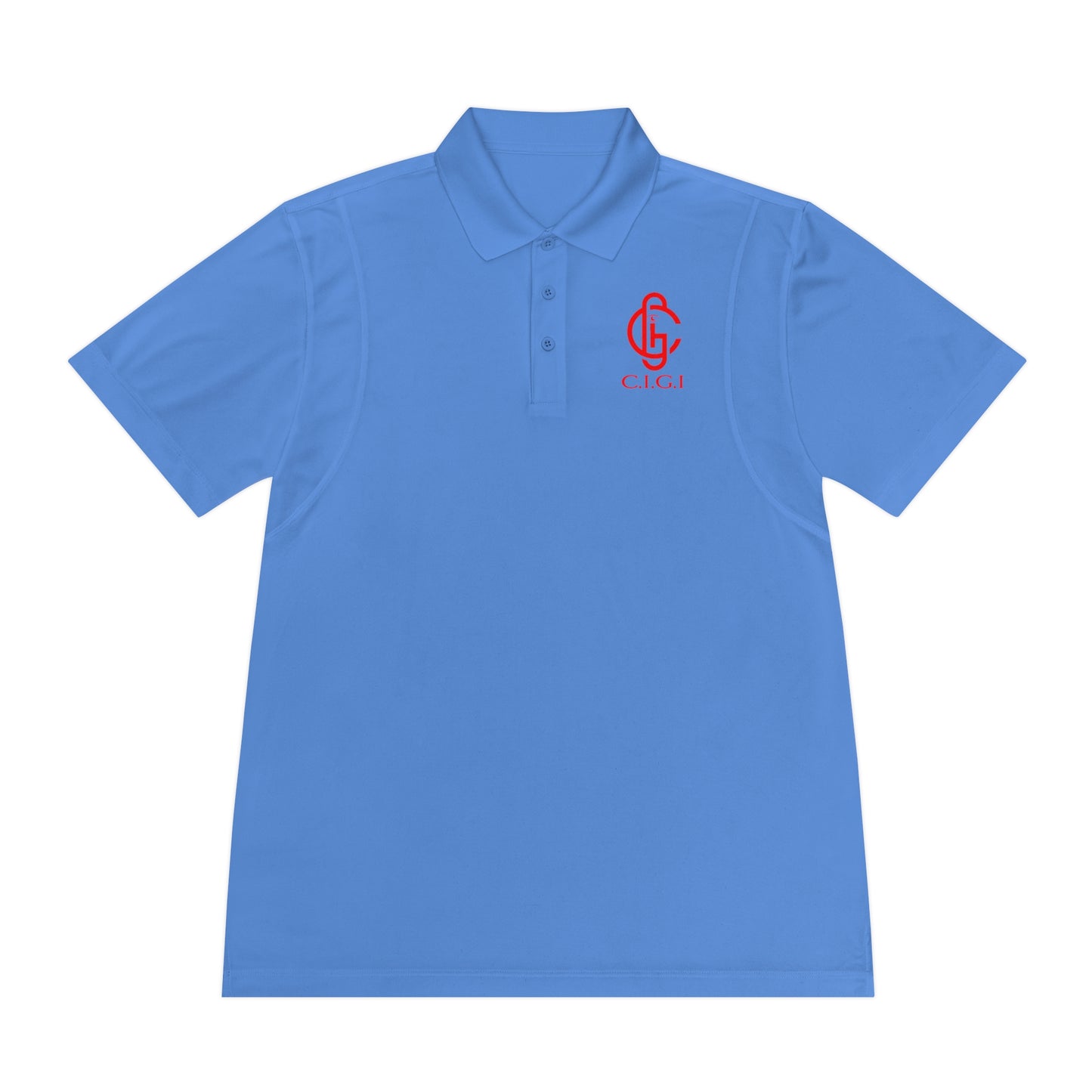 Men's Sport Polo Shirt - C.I.G.I. Emblem Design for Active Lifestyle