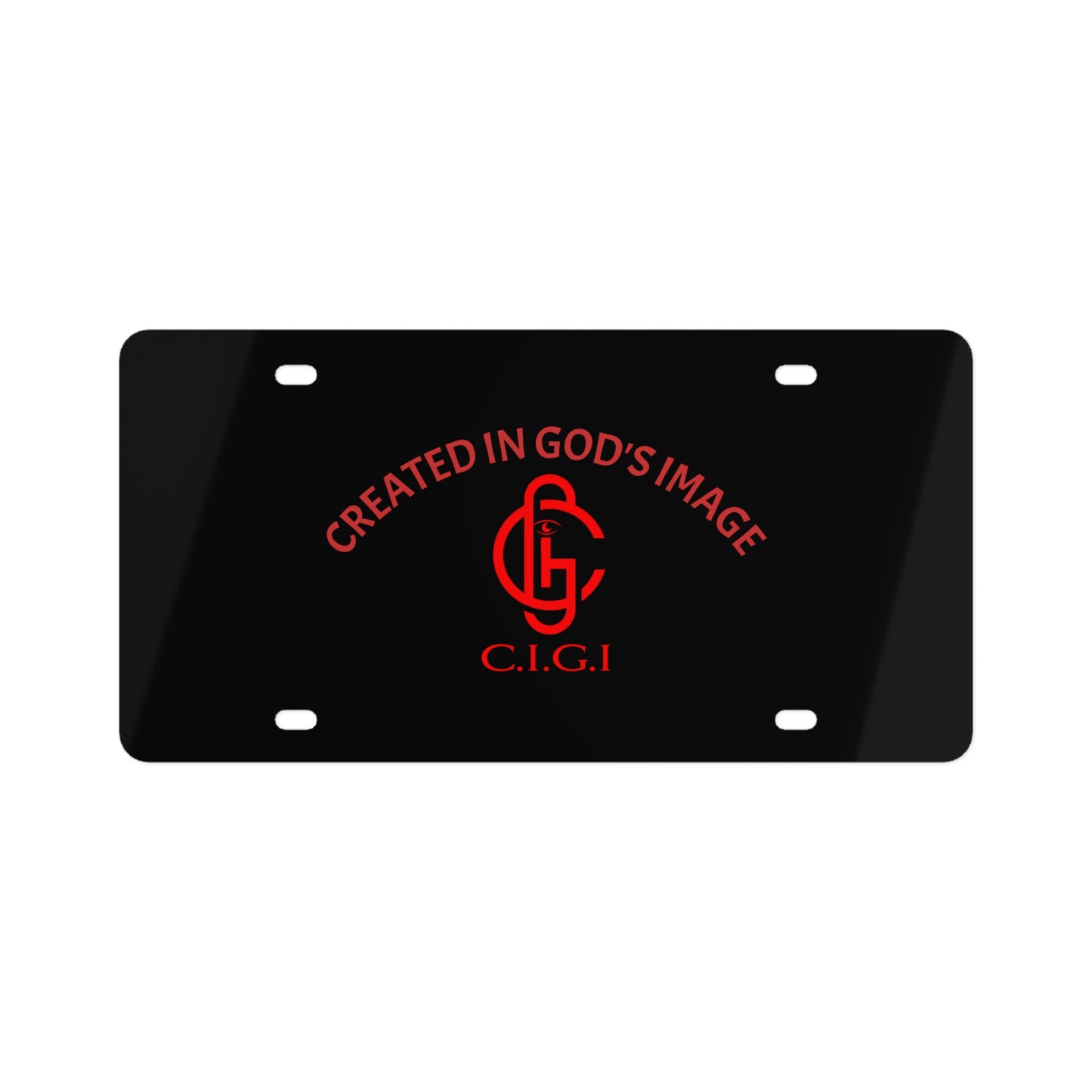 Created in God's Image License Plate, Christian Car Decor, Personalized Gift, Faith-Based Accessory, Religious Home Accent, Unique Wall Art