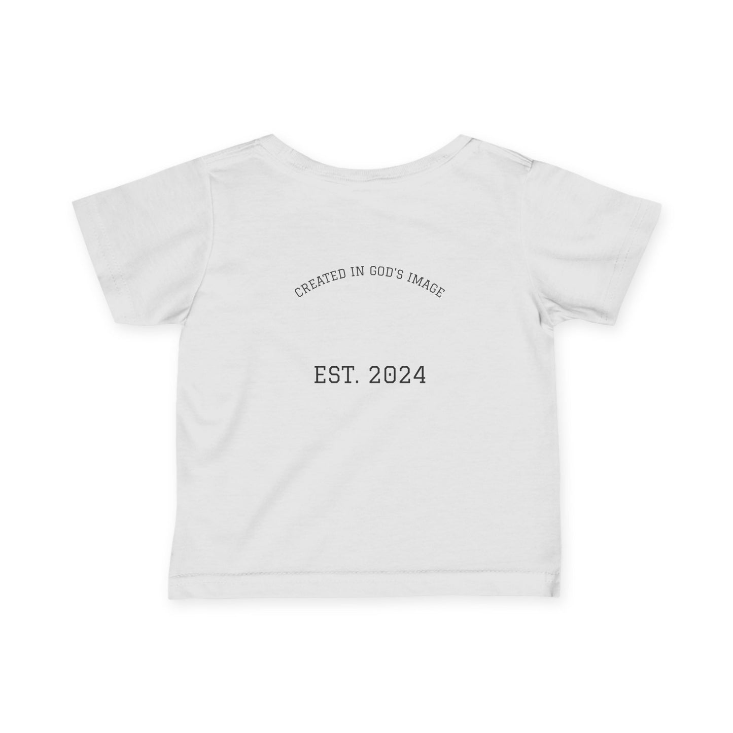 Infant Fine Jersey Tee, Cute Baby Shirt, Toddler Clothing, Baby Gift, Faith-Based Apparel, Christian Baby Tee