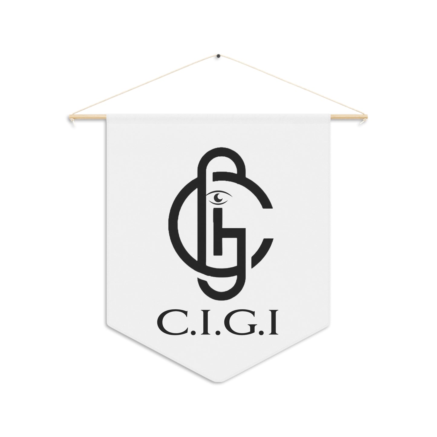Elegant Pennant Wall Decor - C.I.G.I. Design, Minimalist Banner, Home Wall Art, Modern Decor, Unique Gift, Room Accent