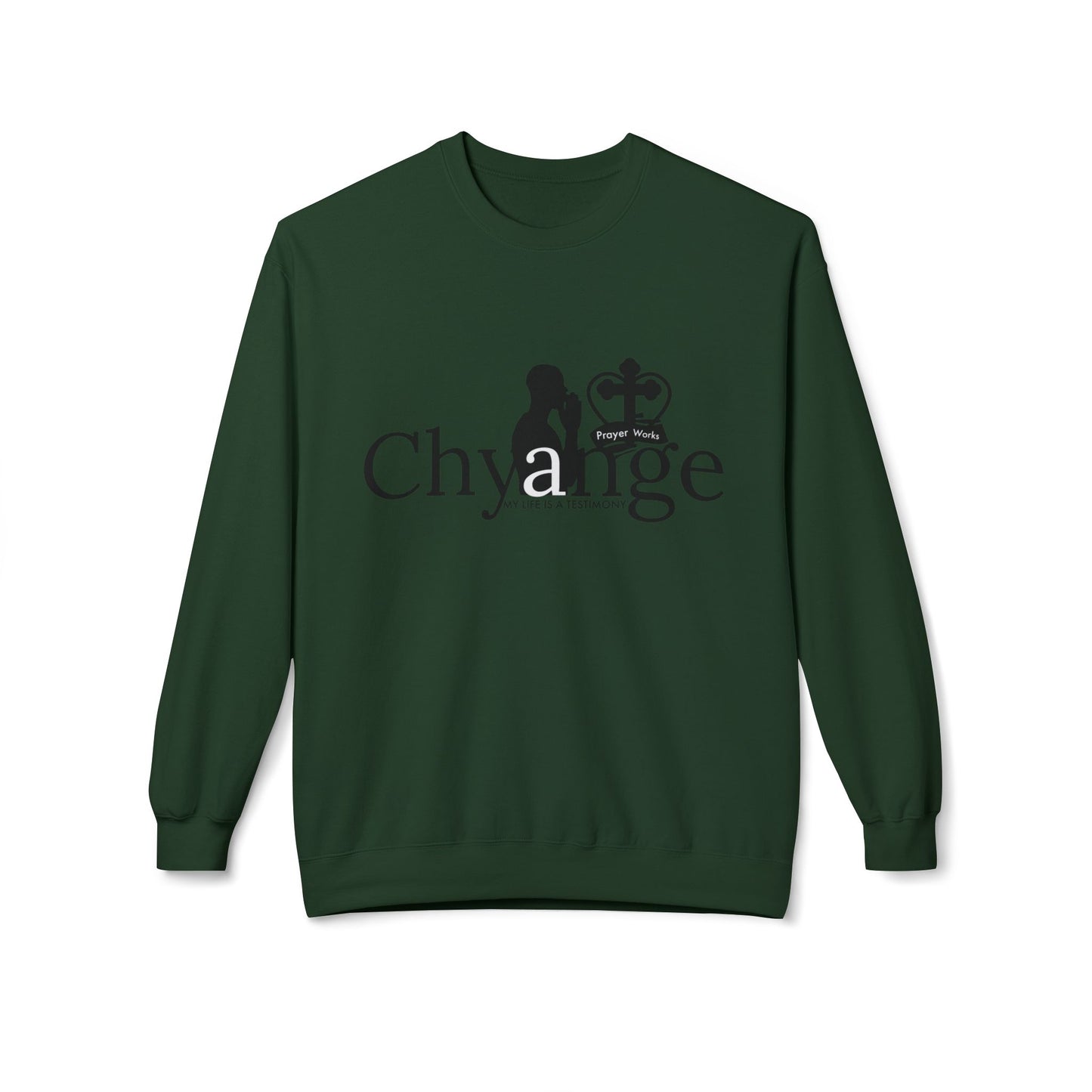 Chyange Unisex Crewneck Sweatshirt - Life is a Television Design - Cozy and Stylish