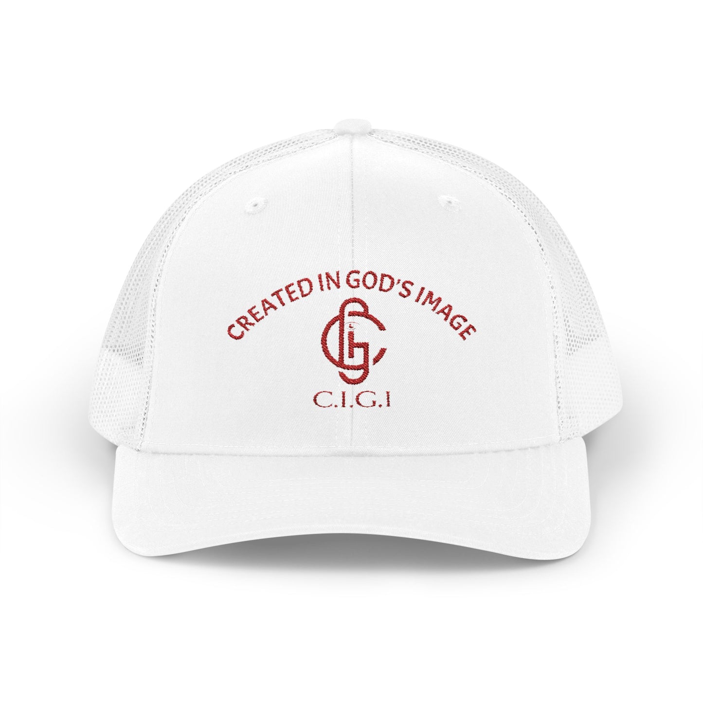 Created in God's Image Snapback Trucker Cap, Faith-Based Hat, Inspirational Gift, Religious Apparel, Everyday Comfort