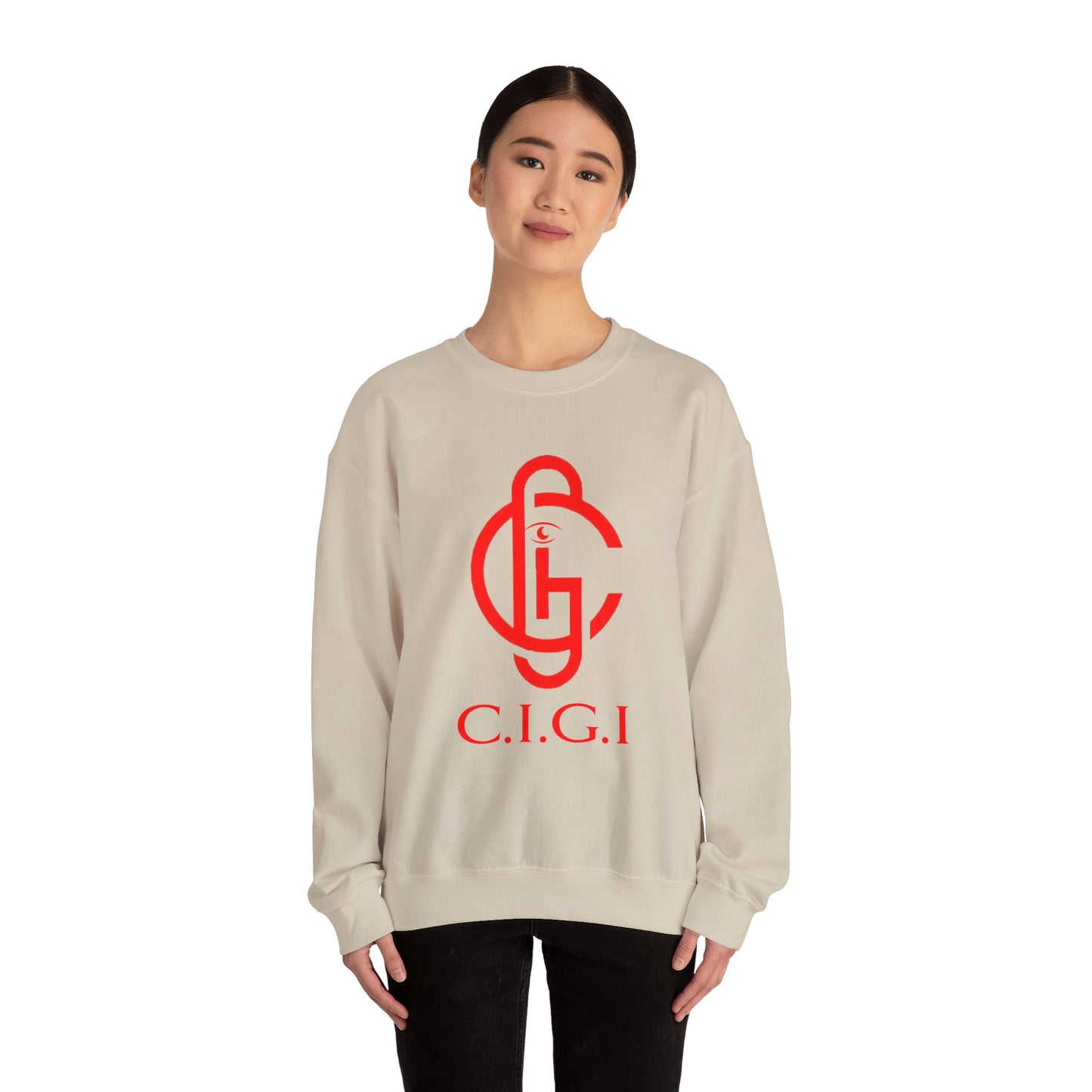 C.I.G.I. Unisex Heavy Blend Crewneck Sweatshirt - Cozy Streetwear for All Occasions