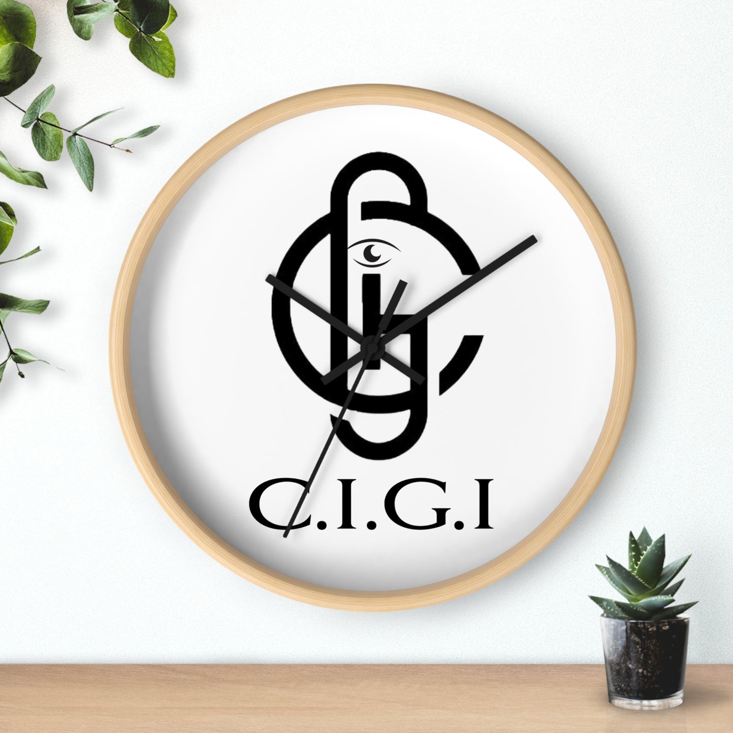 Stylish Minimalist Wall Clock - Modern Home Decor, C.I.G.I. Wall Art, Unique Gift, Office Timer, Scandinavian Design