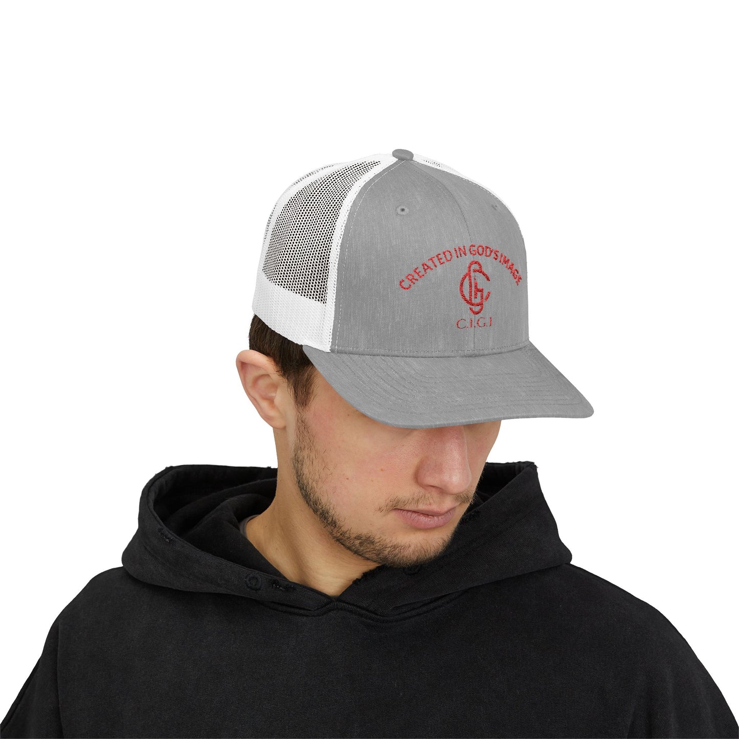 Created in God's Image Snapback Trucker Cap, Faith-Based Hat, Inspirational Gift, Religious Apparel, Everyday Comfort