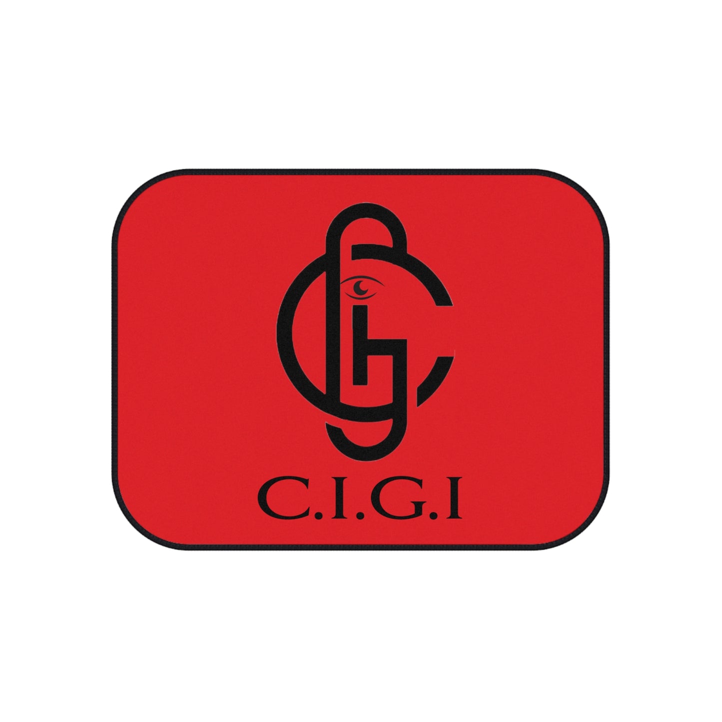 C.I.G.I. Car Mats - Stylish Red Floor Mats - Set of 4 for Sporty Vibe and Luxe Interiors, Perfect for Gifts and Custom Cars