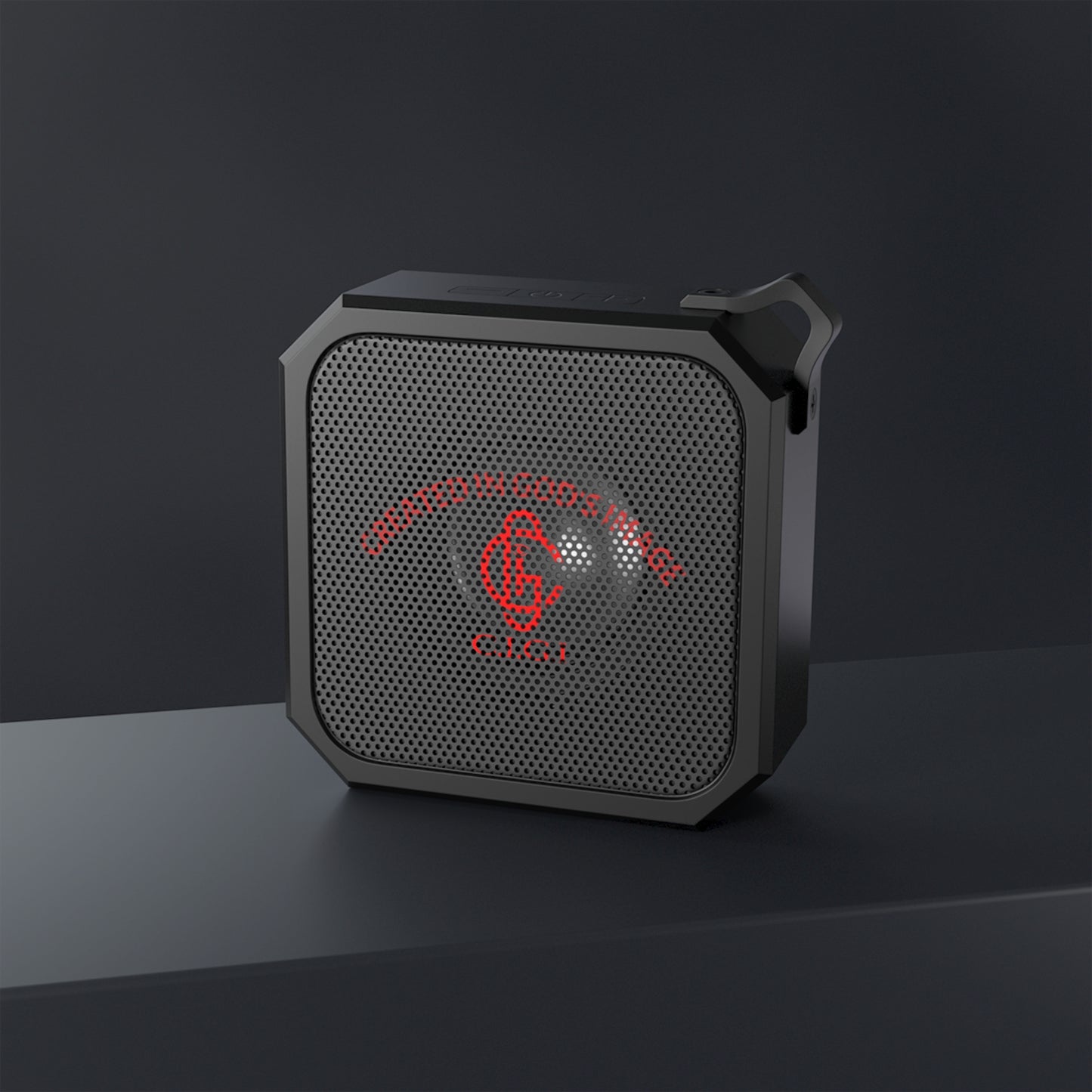 Outdoor Bluetooth Speaker - Created In God's Image, Portable Sound System, Camping Speaker, Waterproof Bluetooth, Perfect for Gifts
