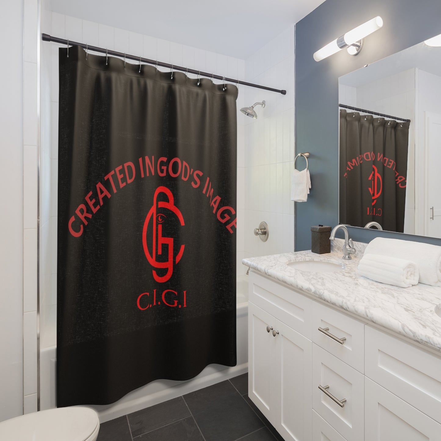 Faith-Inspired Shower Curtains, Inspirational Decor, Bathroom Accessories, Religious Gifts, Unique Home Decoration