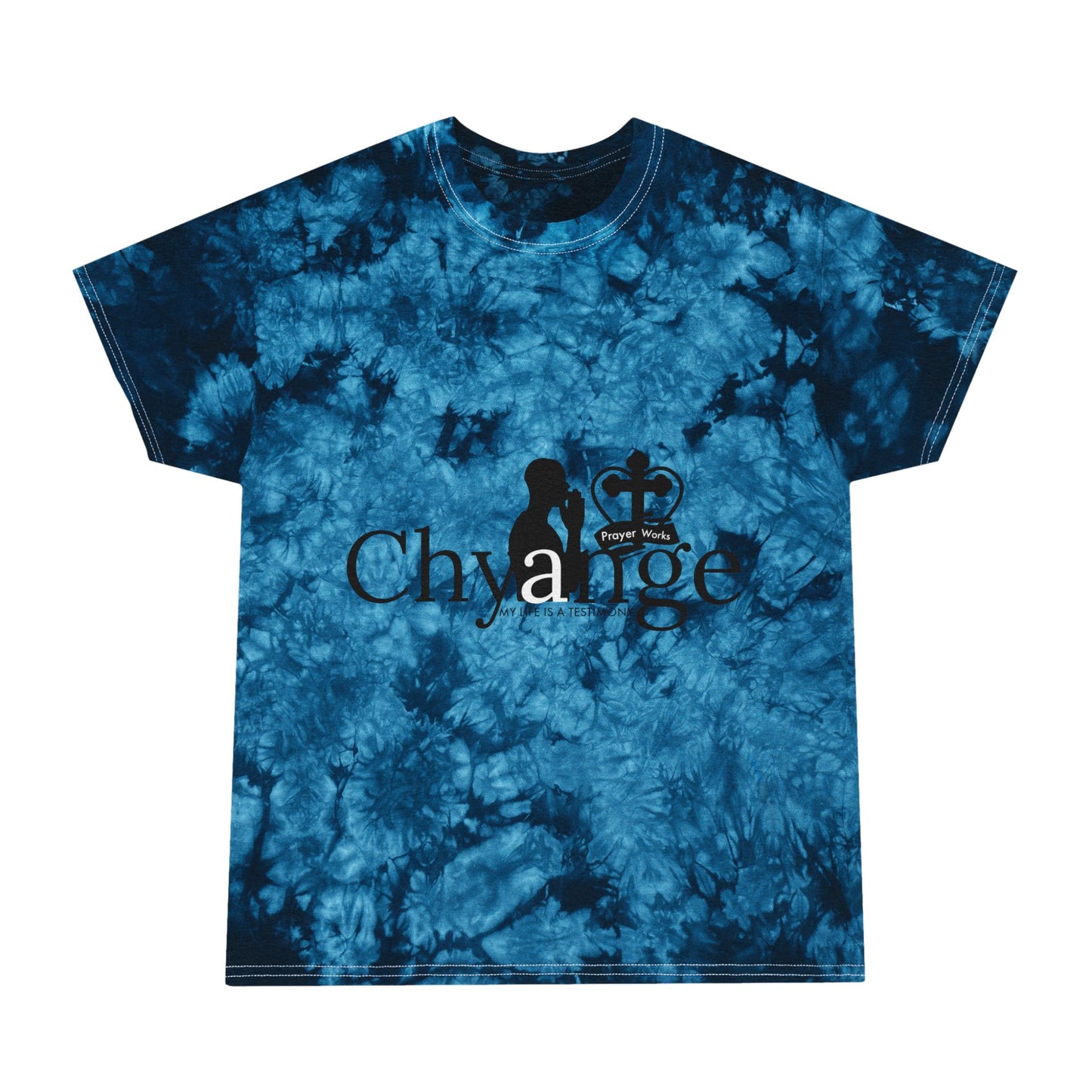 Chyange Tie-Dye Tee - Vibrant Blue Relaxed Fit Shirt