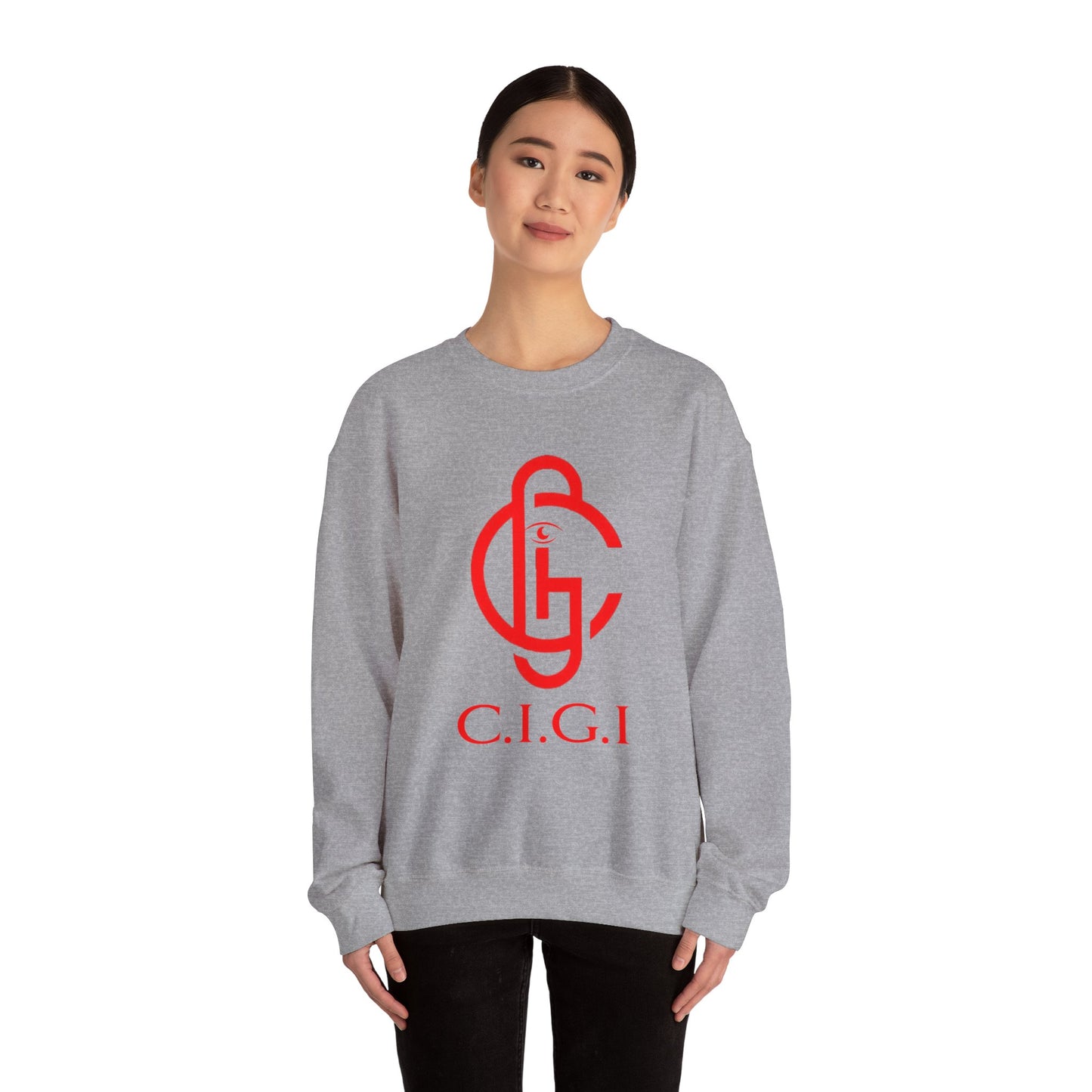 C.I.G.I. Unisex Heavy Blend Crewneck Sweatshirt - Cozy Streetwear for All Occasions