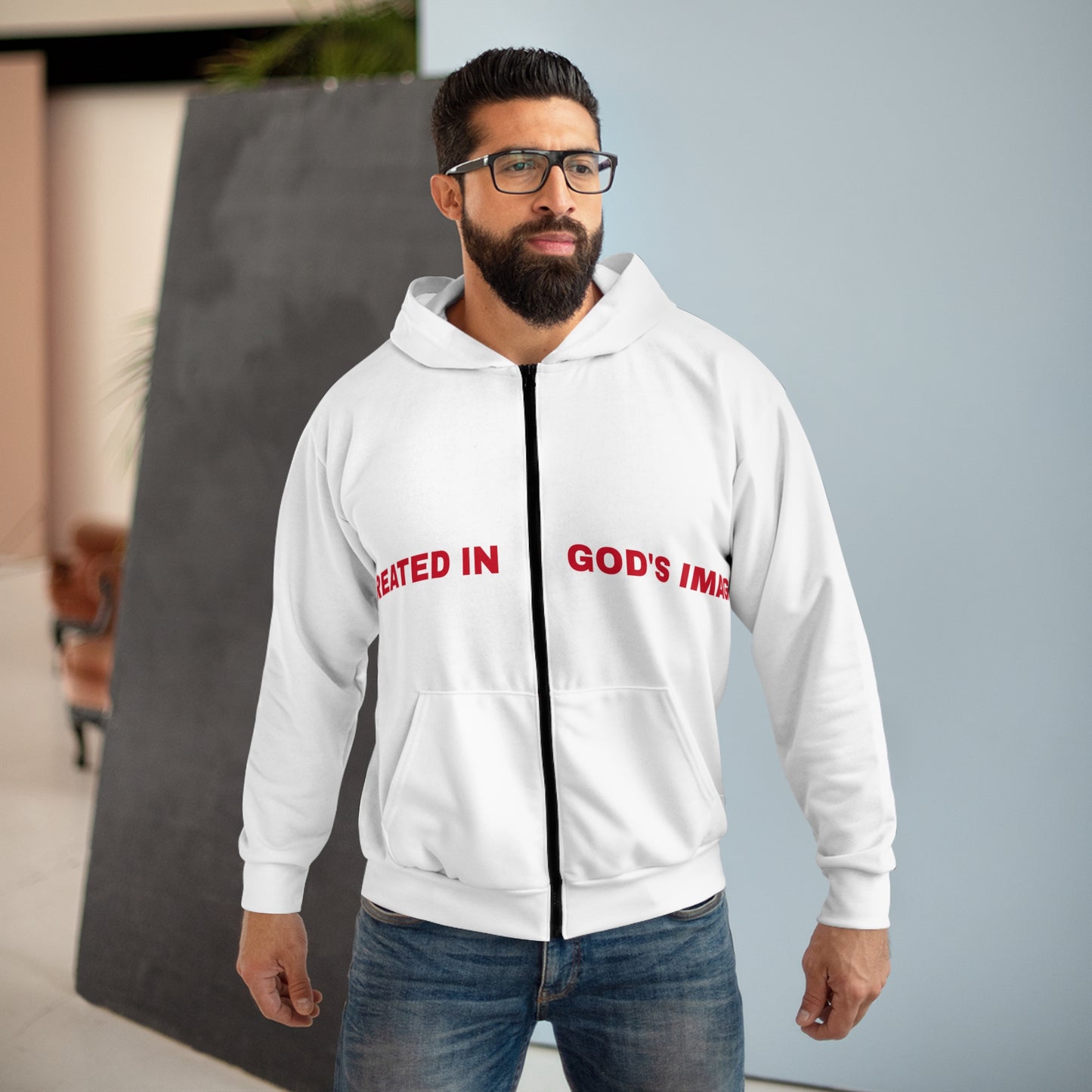 C.I.G.I. Unisex Zip Hoodie - Made in God's Image