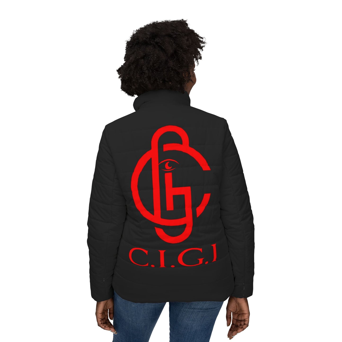 Stylish Women's Puffer Jacket, Cozy Outerwear, Winter Fashion, Unique Gift Idea, Casual Layering, C.I.G.I. Inspired