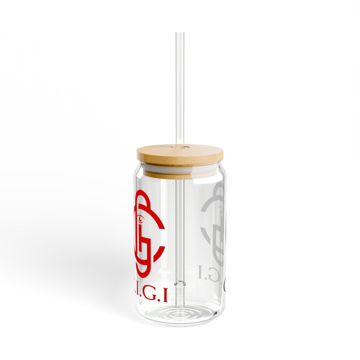 Stylish Glass Sipper with Bamboo Lid | Eco-Friendly Drinkware, Customizable, Unique Gift for Home, Office, Parties