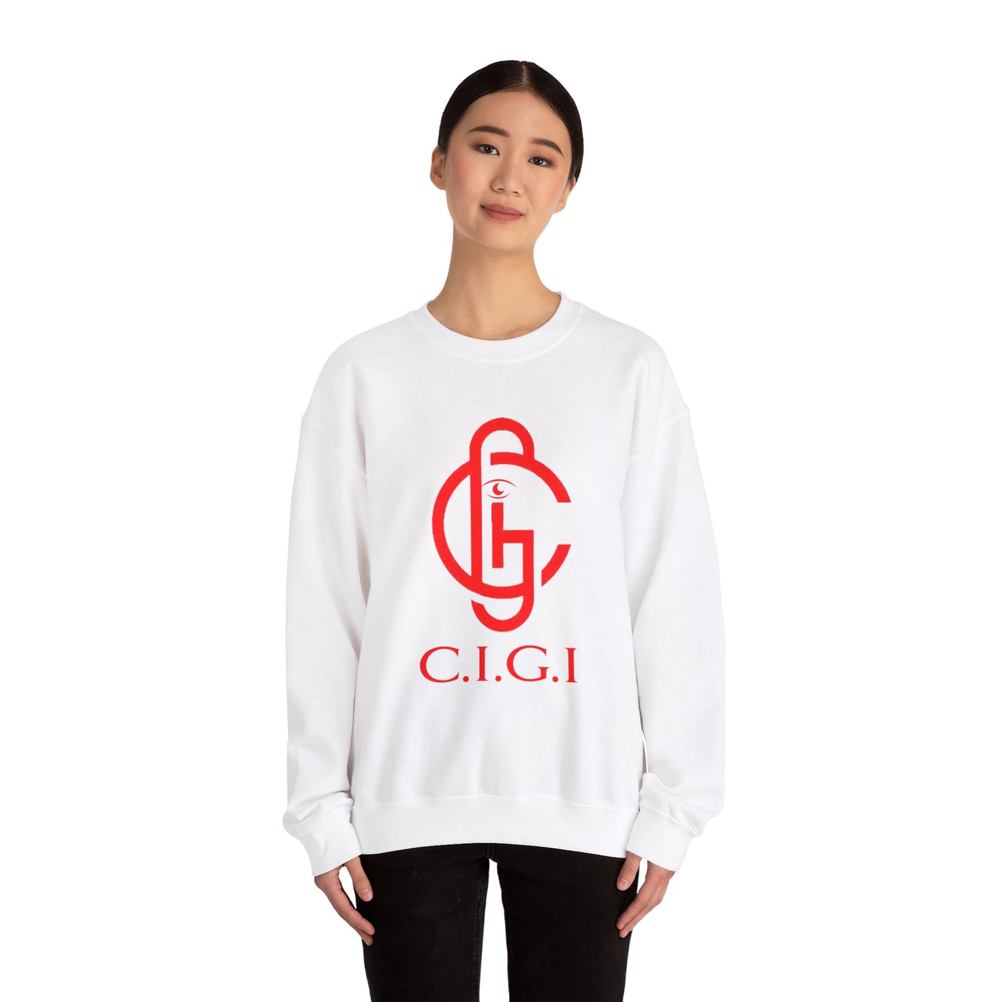 C.I.G.I. Unisex Heavy Blend Crewneck Sweatshirt - Cozy Streetwear for All Occasions