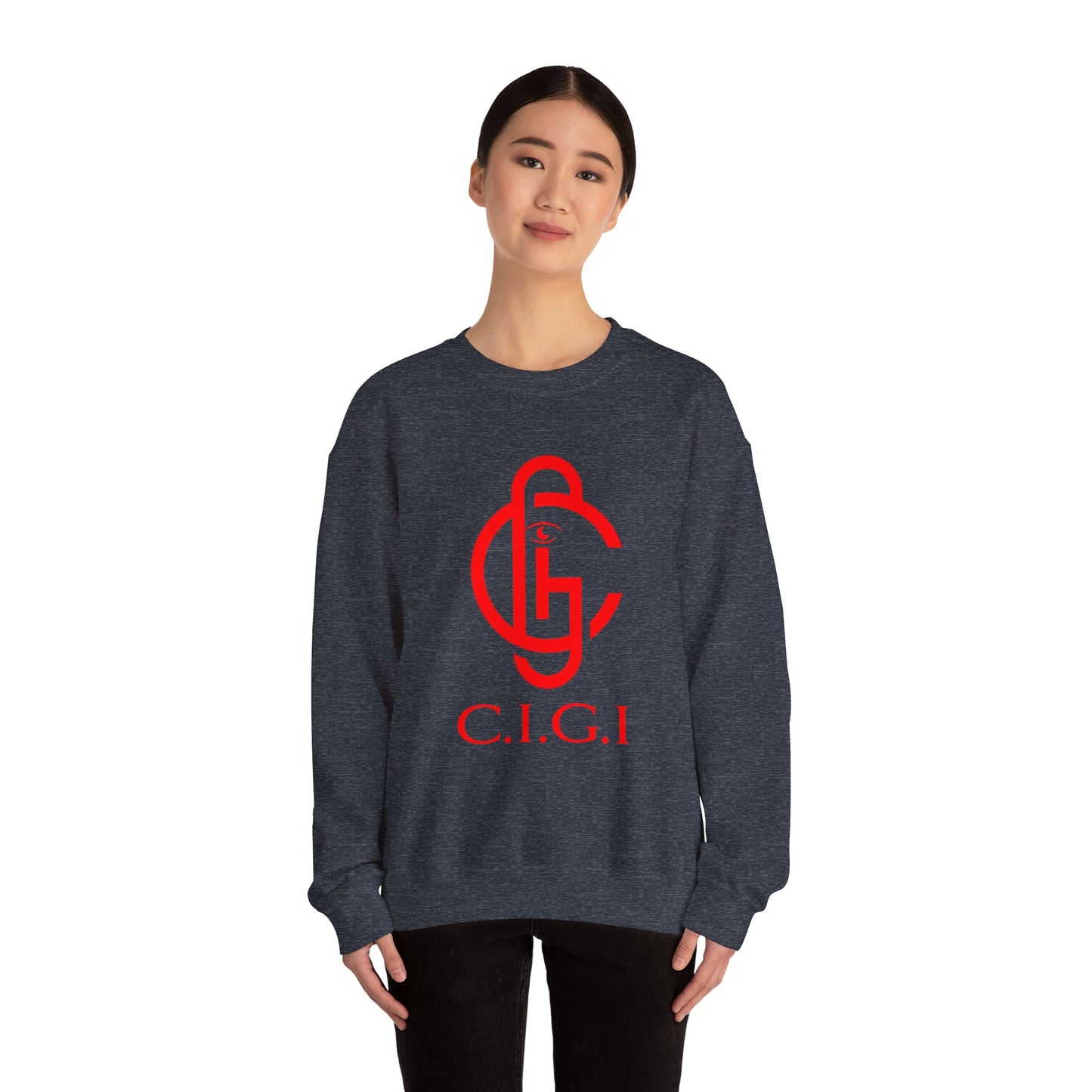 C.I.G.I. Unisex Heavy Blend Crewneck Sweatshirt - Cozy Streetwear for All Occasions