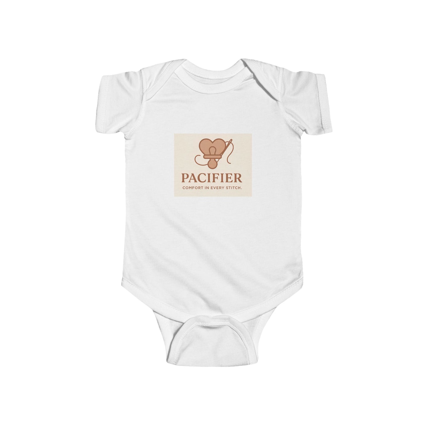 Cute Infant Bodysuit with Pacifier Design - Perfect for Newborns