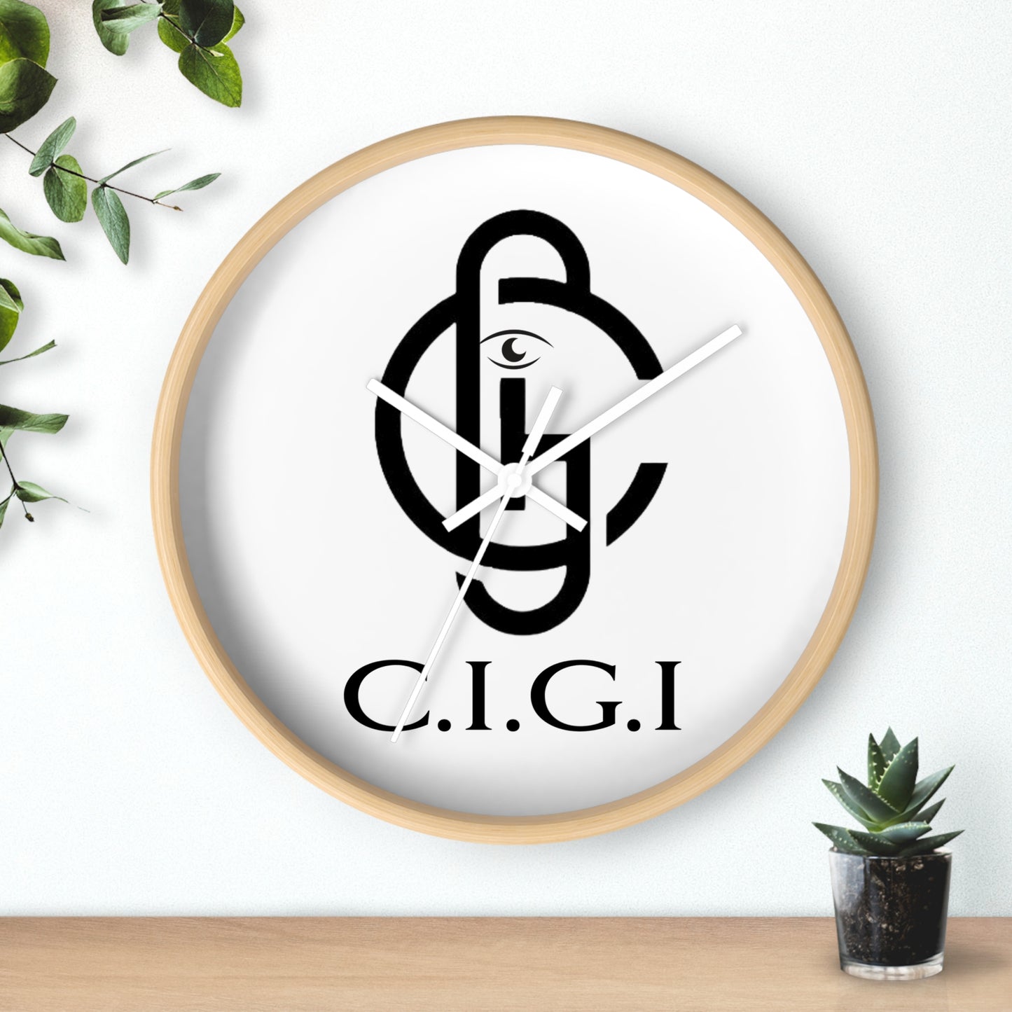Stylish Minimalist Wall Clock - Modern Home Decor, C.I.G.I. Wall Art, Unique Gift, Office Timer, Scandinavian Design