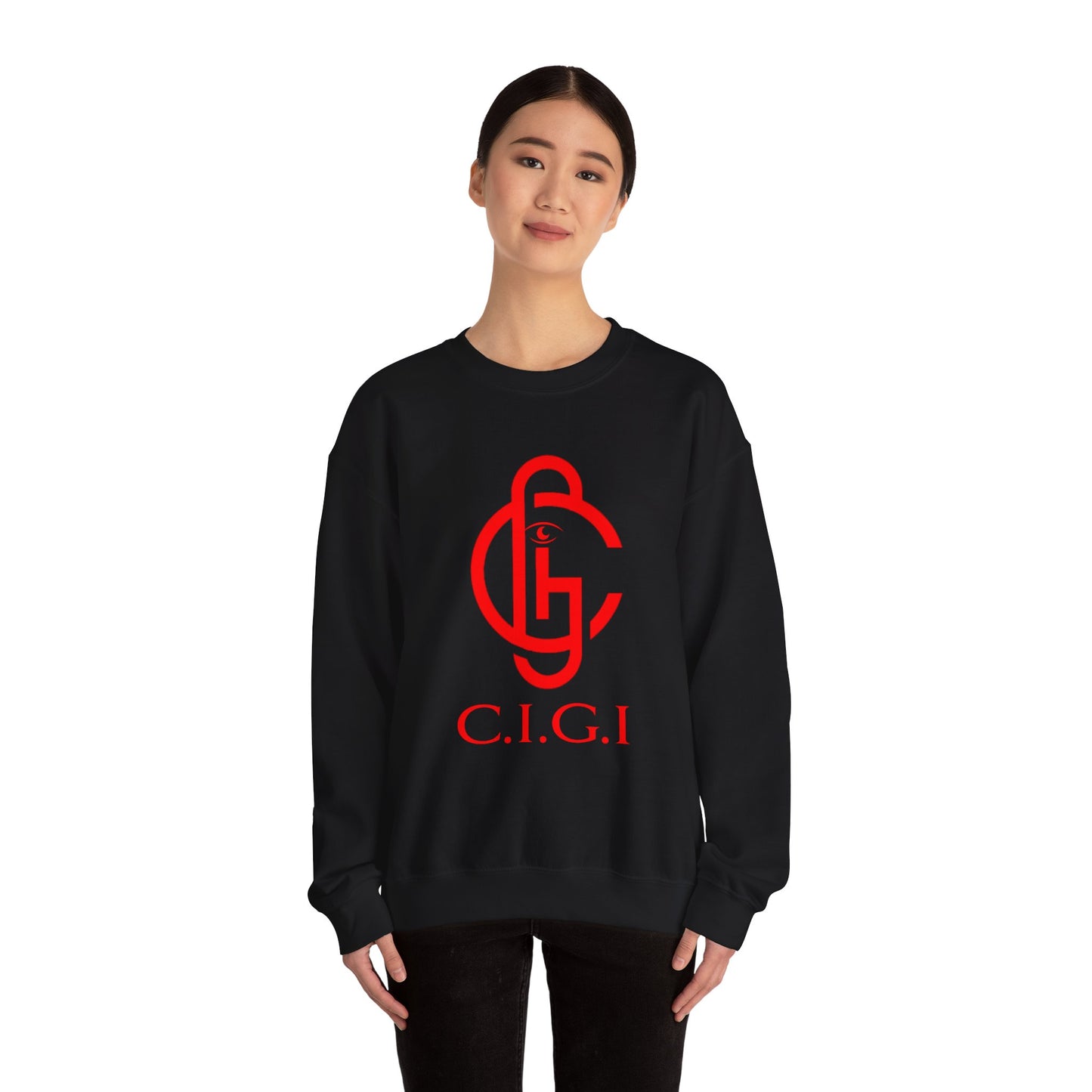 C.I.G.I. Unisex Heavy Blend Crewneck Sweatshirt - Cozy Streetwear for All Occasions