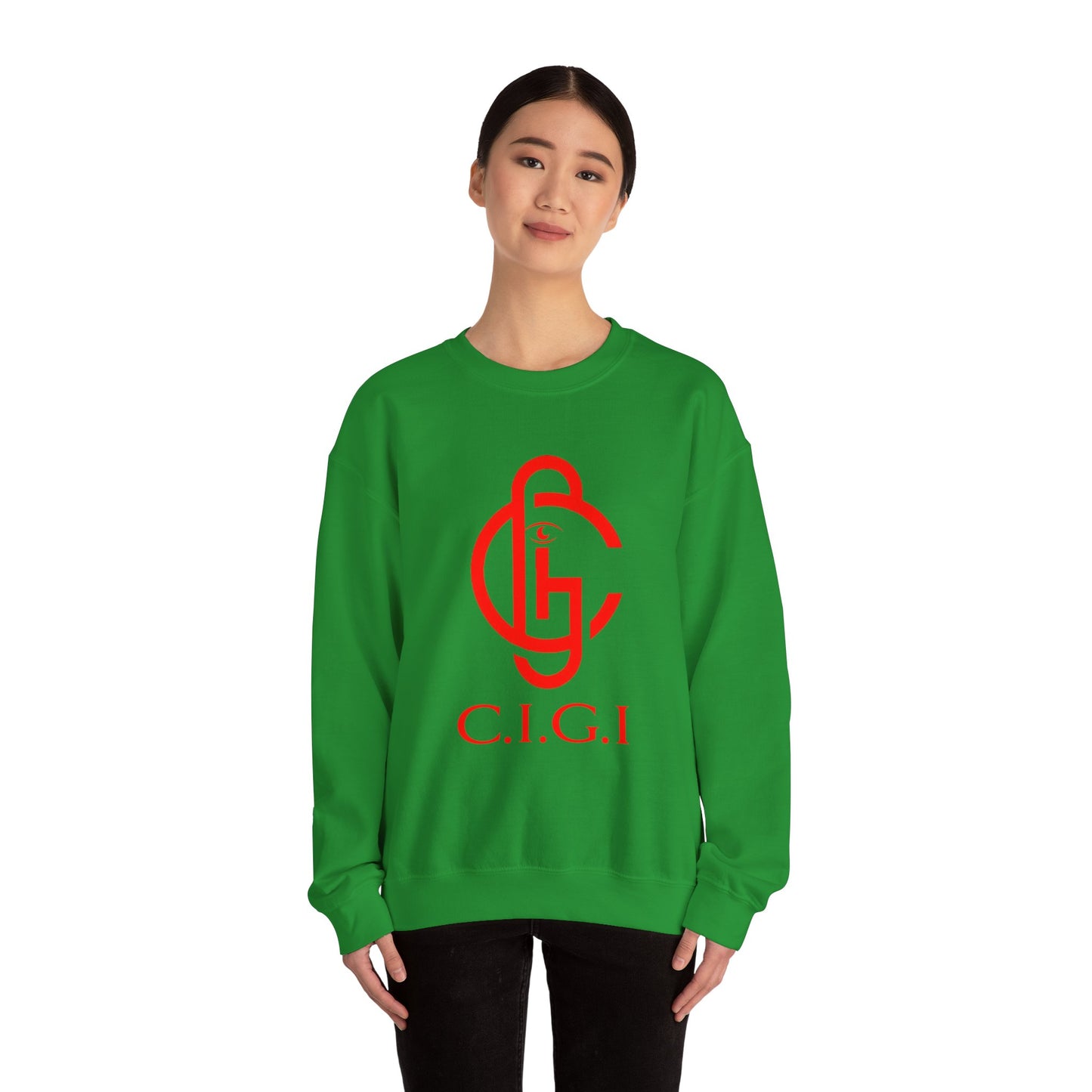 C.I.G.I. Unisex Heavy Blend Crewneck Sweatshirt - Cozy Streetwear for All Occasions
