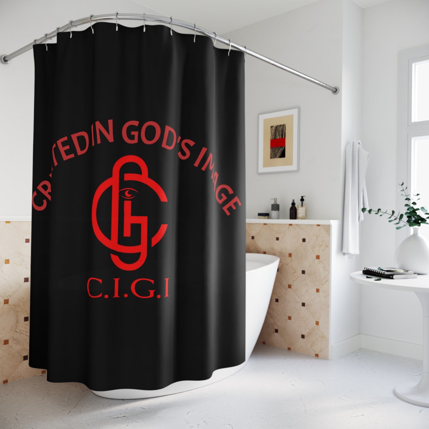 Faith-Inspired Shower Curtains, Inspirational Decor, Bathroom Accessories, Religious Gifts, Unique Home Decoration