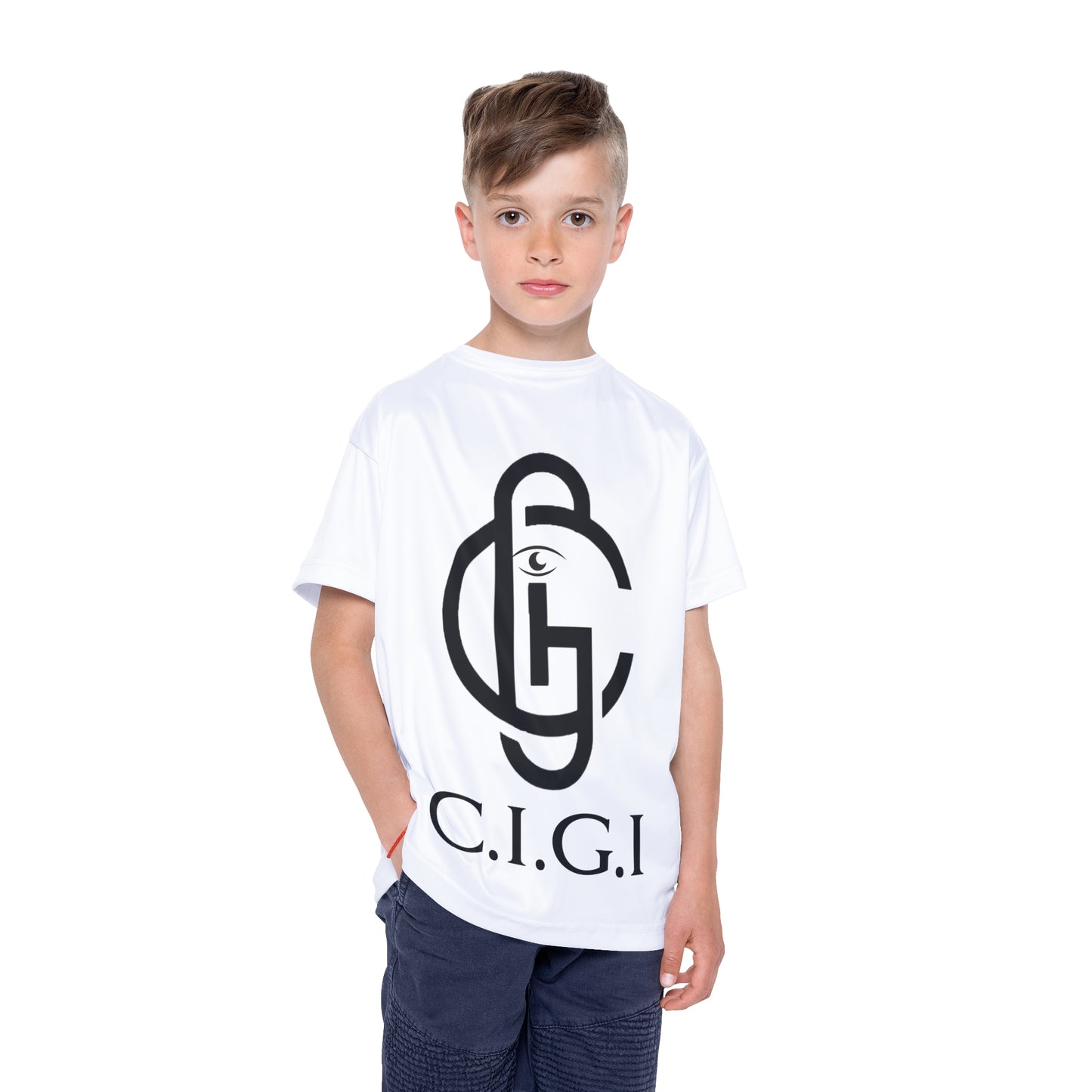 Kids Sports Jersey, Athletic Gear for Children, Unique Team Spirit Shirt, C.I.G.I. Apparel, Perfect for Sports Events