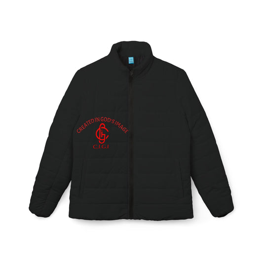 Stylish Women's Puffer Jacket, Cozy Outerwear, Winter Fashion, Unique Gift Idea, Casual Layering, C.I.G.I. Inspired