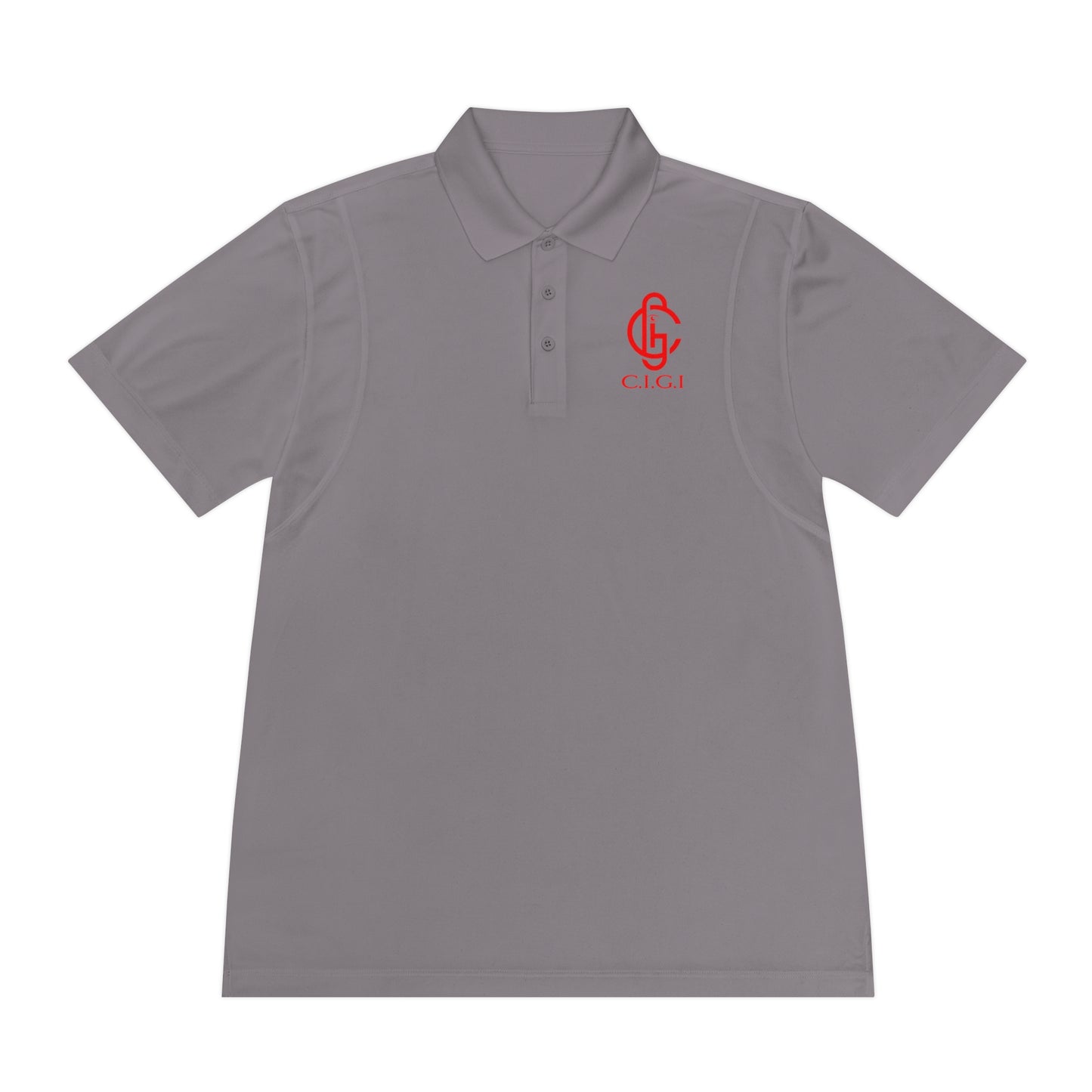 Men's Sport Polo Shirt - C.I.G.I. Emblem Design for Active Lifestyle