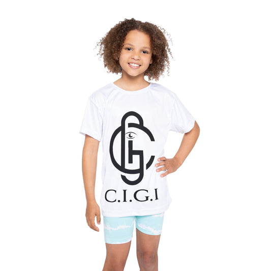 Kids Sports Jersey, Athletic Gear for Children, Unique Team Spirit Shirt, C.I.G.I. Apparel, Perfect for Sports Events