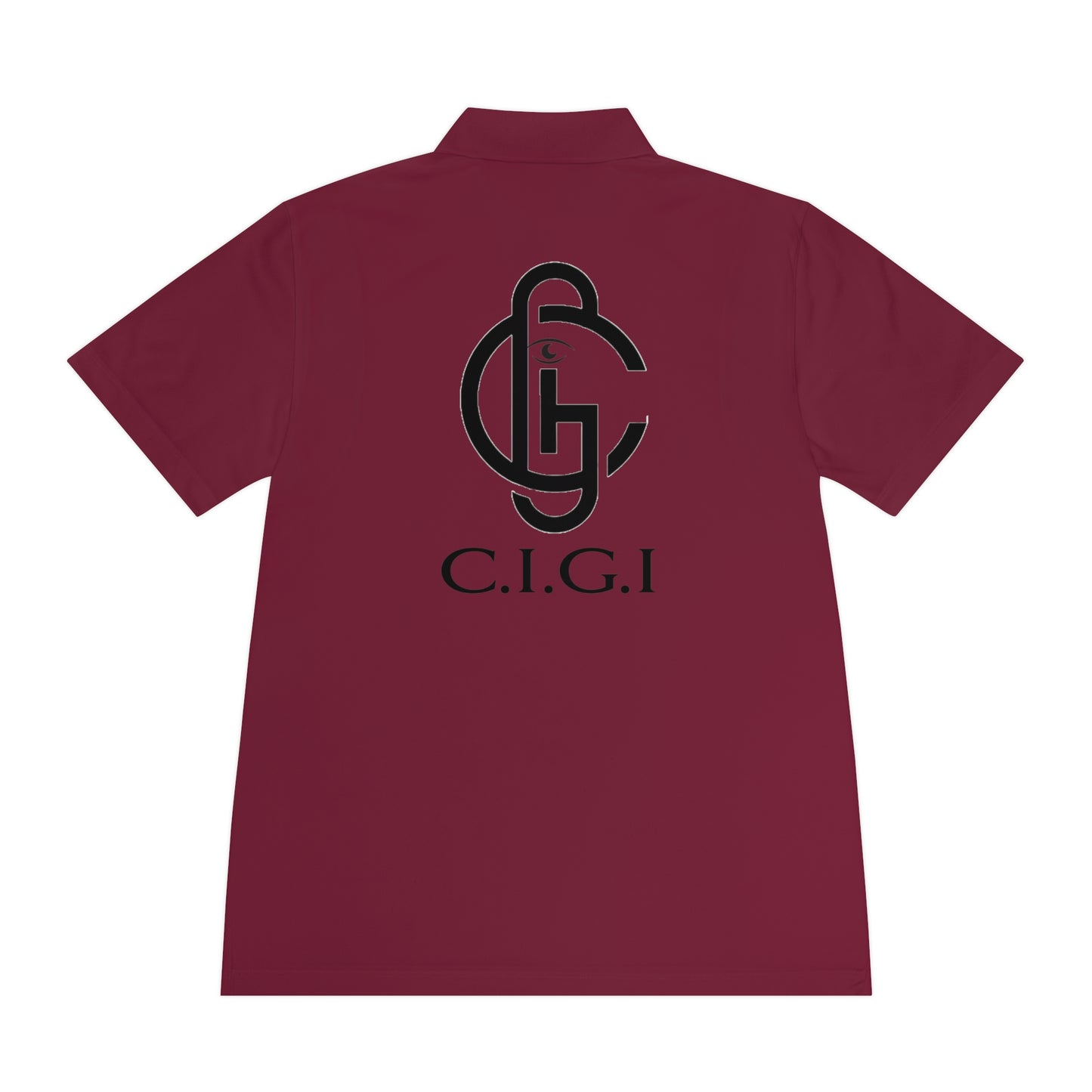 Men's Sport Polo Shirt with C.I.G.I. Logo - Stylish Athletic Wear for Active Lifestyles