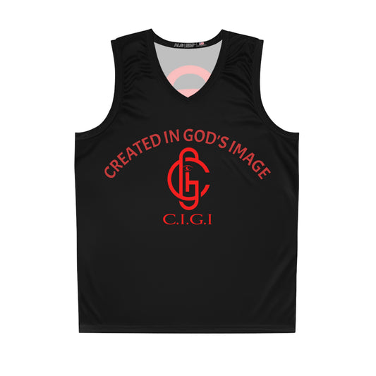 Stylish Basketball Jersey, Sporty Apparel, Fitness Gear, Gift for Athletes, Created in God's Image, Unique Sportswear