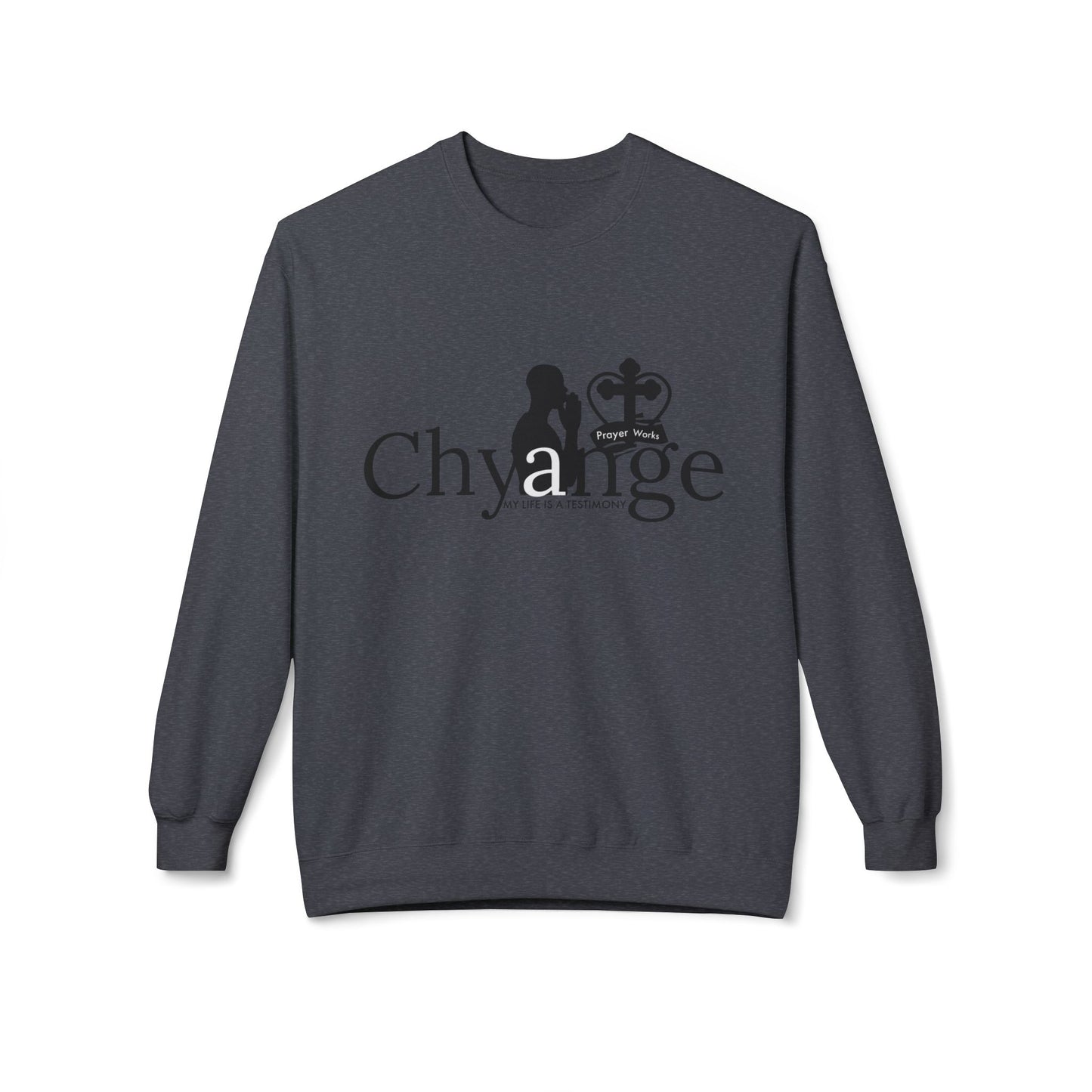 Chyange Unisex Crewneck Sweatshirt - Life is a Television Design - Cozy and Stylish