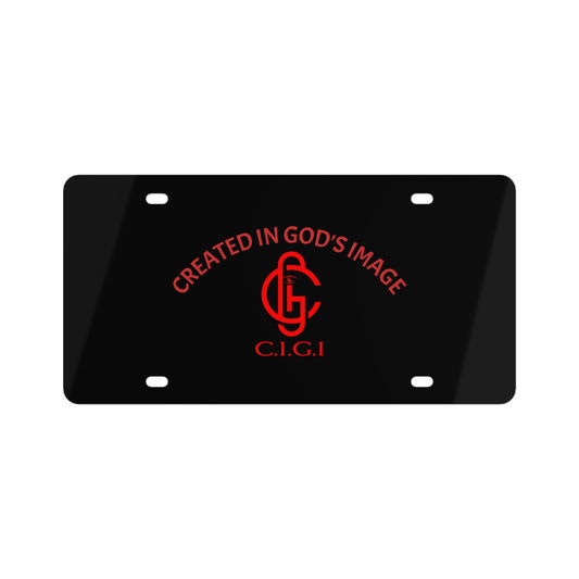 Created in God's Image License Plate, Christian Car Decor, Personalized Gift, Faith-Based Accessory, Religious Home Accent, Unique Wall Art
