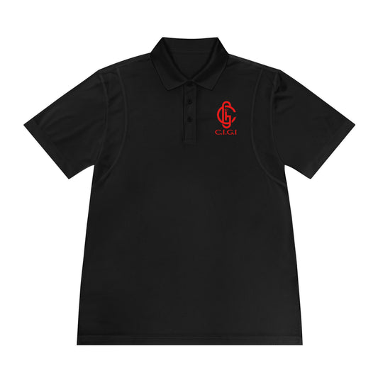 Men's Sport Polo Shirt - C.I.G.I. Emblem Design for Active Lifestyle