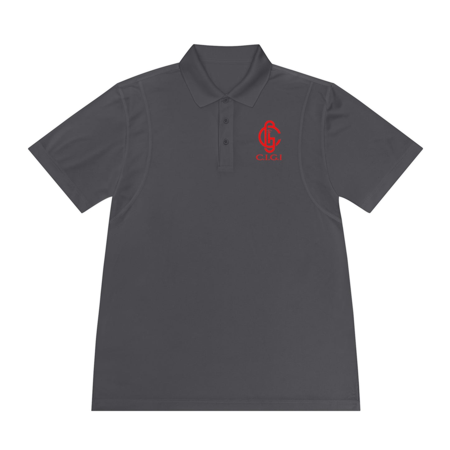 Men's Sport Polo Shirt - C.I.G.I. Emblem Design for Active Lifestyle