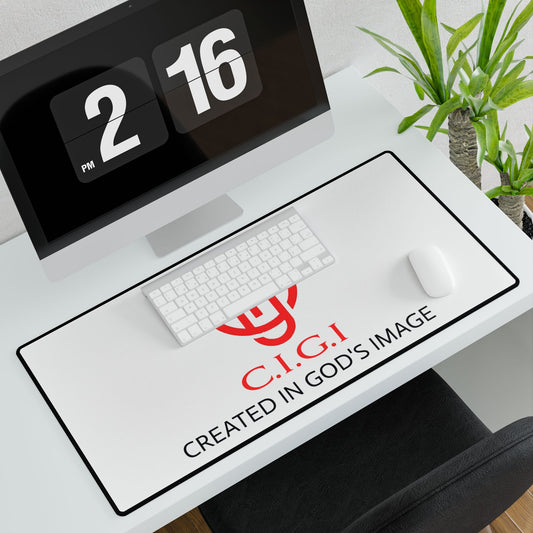 Inspirational Desk Mat - Created in God's Image - Motivational Office Decor