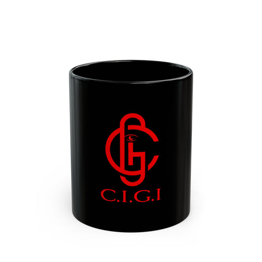 C.I.G.I. Black Coffee Mug - Unique 11oz & 15oz Drinkware