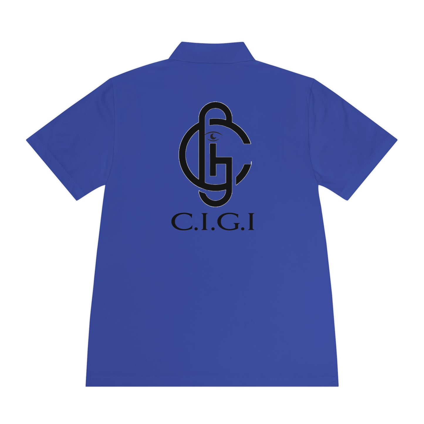 Men's Sport Polo Shirt with C.I.G.I. Logo - Stylish Athletic Wear for Active Lifestyles