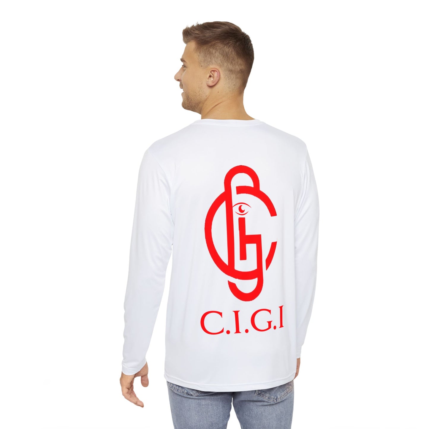 Men's Faith-Based Long Sleeve Shirt, Created in God's Image Apparel, Christian Gifts, Religious Wear, AOP Shirt, Inspirational Clothing